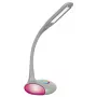 Activejet VENUS RGB pilka LED stalinė lempa su spalvą keičiančiu pagrindu ir USB įkrovimu