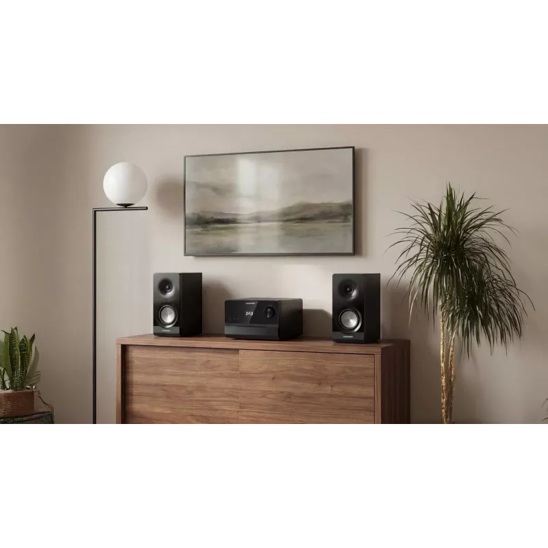 Blaupunkt MS49DAB mikro Hi-Fi sistema su DAB+ ir Bluetooth, juoda