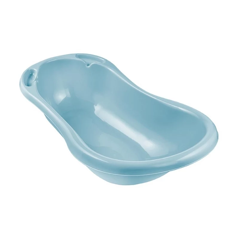 KEEEPER kūdikių vonelė 84cm Wiktoria Pure mėlyna – ergonomiška neslystanti vonelė su vandens išleidimo kamščiu, BPA-free PP, 25L