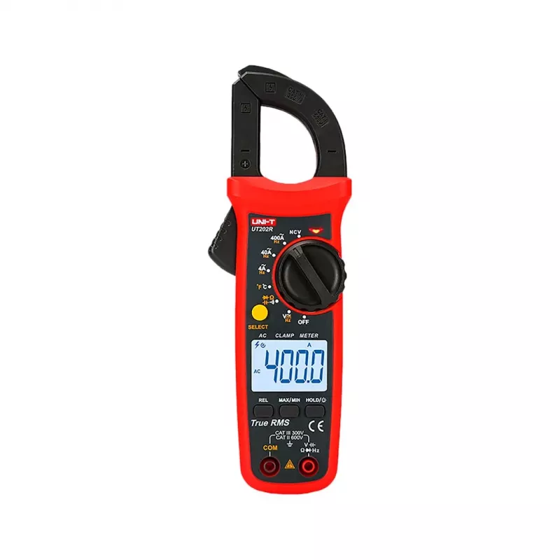 UNI-T UT202R True RMS skaitmeninis srovės matuoklis 400A AC/DC įtampa varža talpa dažnis temperatūra NCV