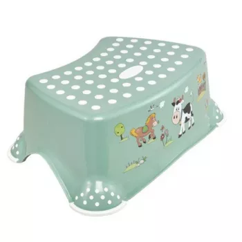 KEEEPER pakopinis suoliukas Tomek Funny Farm 40,5x28,5x14 cm Žalias