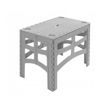 keeeper sulankstomas lauko stalas Timo L, Nordic Grey, 70 x 45 x 55 cm, apkrova 80 kg