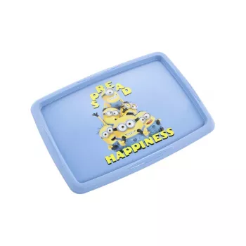 keeeper dėžė su dangčiu 45L Karolina “Minions Happiness” 55,5x40x30cm Šviesiai mėlyna