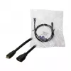 LogiLink CU0121 USB 2.0 Micro-B vyriškas į moterišką prailginimo kabelis, 1 m, juodas