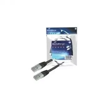 MediaRange MRCS110 CAT6 UTP tinklo kabelis, RJ45, 1,5 m, juodas