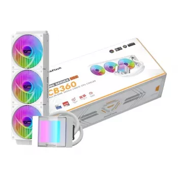 Darkflash CB360 White 360mm ARGB AIO skysčių aušintuvas CPU