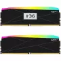 V-Color Manta XFinity+ aRGB 32GB (2 x 16GB) DDR5-6400 CL32 stalinio kompiuterio atminties rinkinys, Intel XMP 3.0 / AMD EXPO, juodas