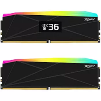 V-Color Manta XFinity+ aRGB 32GB (2 x 16GB) DDR5-6400 CL32 stalinio kompiuterio atminties rinkinys, Intel XMP 3.0 / AMD EXPO, juodas