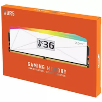 V-Color Manta XFinity+ aRGB 32GB (2x16GB) DDR5-6400 CL32 balta stalinio kompiuterio atminties rinkinys