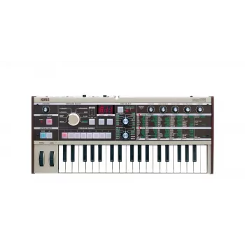 Korg microKORG analoginio modeliavimo sintezatorius su 37 mini klavišais ir vokoderiu, pilkas