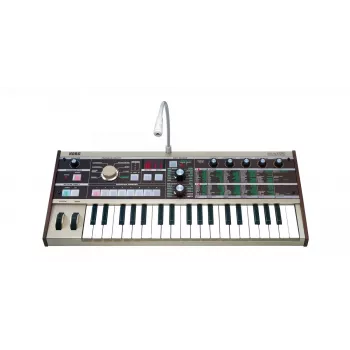 Korg microKORG analoginio modeliavimo sintezatorius su 37 mini klavišais ir vokoderiu, pilkas