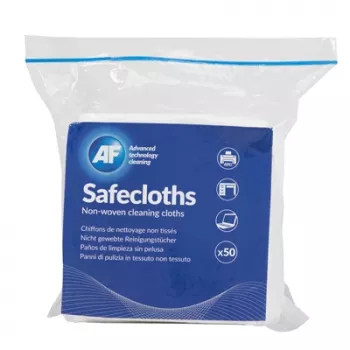 AF Safecloths 34cm x 32cm 50vnt. nepaliekantys pūkelių valymo šluostės ekranams ir optikai