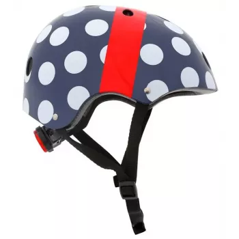 Hornit POM913 Polka Dot daugiafunkcis šalmas vaikams, 53-58 cm, juodas/mėlynas/raudonas/baltas