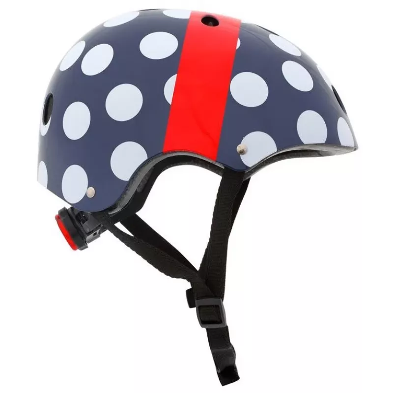 Hornit POM913 Polka Dot daugiafunkcis šalmas vaikams, 53-58 cm, juodas/mėlynas/raudonas/baltas