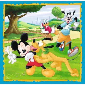 Trefl 3-in-1 Mickey Mouse and Friends dėlionės rinkinys - 20, 36, 50 dalių