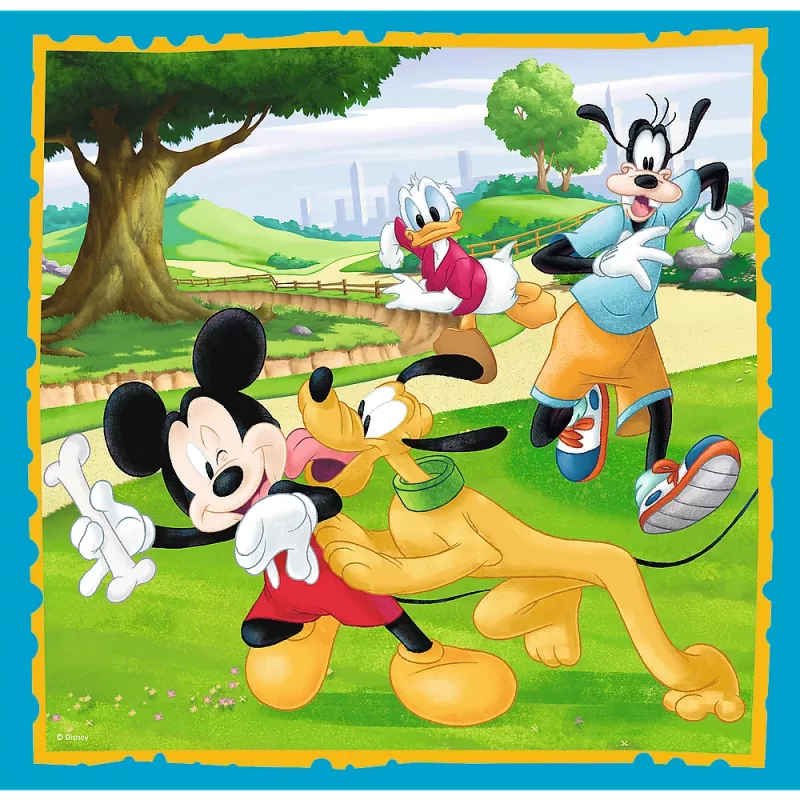 Trefl 3-in-1 Mickey Mouse and Friends dėlionės rinkinys - 20, 36, 50 dalių