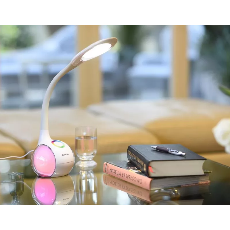Activejet AJE-RAINBOW RGB stalinė LED lempa su RGB apšvietimo pagrindu