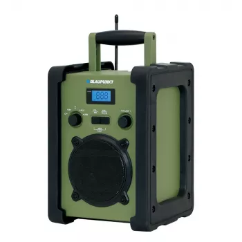 Blaupunkt PP35BT išgyvenimo nešiojamasis radijas su Bluetooth, saulės baterija, rankine dinamika, išorine baterija, žibintuvėliu
