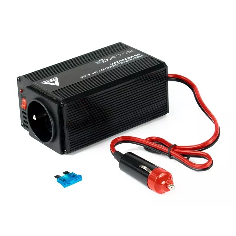 AZO Digital IPS-400 24V DC į 230V AC modifikuotos sinusoidės keitiklis 400W