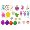 LEAN TOYS Velykiniai fidget žaislai, antistresinis žaislų rinkinys, 24 elementai