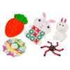 LEAN TOYS Velykiniai fidget žaislai, antistresinis žaislų rinkinys, 24 elementai