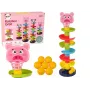 LEAN TOYS Edukacinis rutuliukų takas 6 lygiai Kiaulės krepšelis rūšiuotuvas