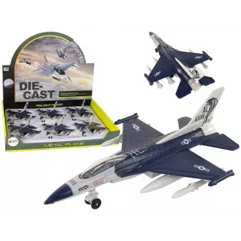 LEAN TOYS Lėktuvas su frikcine pavara, šviesomis ir garsais 1:72 Navy