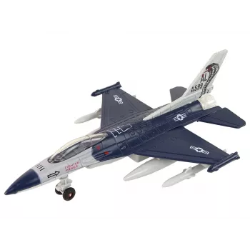 LEAN TOYS Lėktuvas su frikcine pavara, šviesomis ir garsais 1:72 Navy