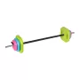REBEL RBA-2336 20 kg štangos rinkinys su bituminėmis lėkštėmis, 140 cm strypas, srieginiai fiksatoriai, juodas