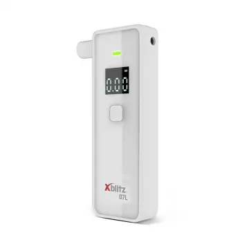 XBLITZ 07L puslaidininkinis alkotesteris su LCD apšvietimu, 5 kandikliai, CE sertifikuotas
