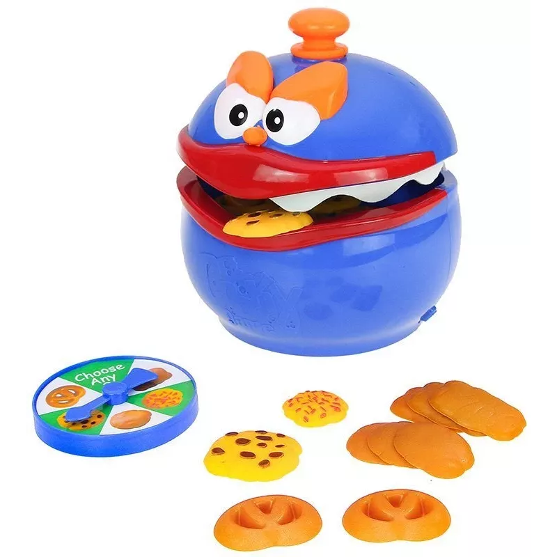 LEAN TOYS Sausainių gaudymo žaidimas „Biscuits Eater“ – juokingas šeimos žaidimas – veiksmo ir refleksų stalo žaidimas 2–4 žaidėjams nuo 3 metų