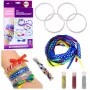 LEAN TOYS DIY blizgių kaspinų apyrankių kūrimo rinkinys, 10 apyrankių, nuo 6 metų
