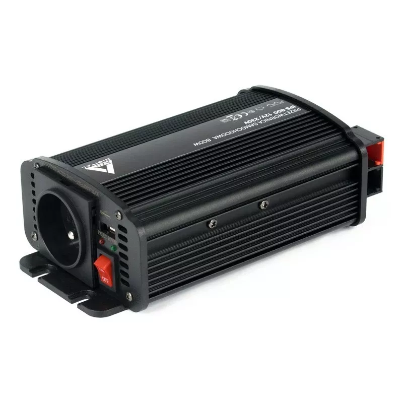 AZO Digital IPS-800U 800W 12V į 230V modifikuotos sinusoidės įtampos keitiklis su USB