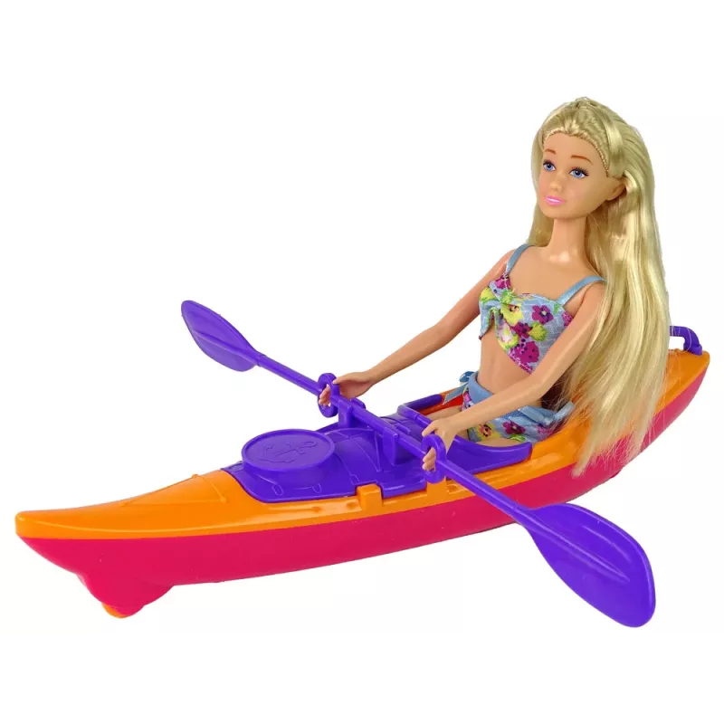LEAN TOYS Lėlių aksesuarai Kajakas Oranžinis