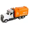 LEAN TOYS Šiukšlių mašina su atsukimo ir prisukimo priedais, oranžinė