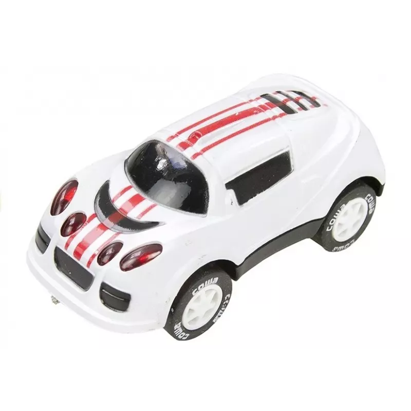 LEAN TOYS 2-in-1 lenktynių rinkinys RC plyšinių automobilių trasos rinkinys su 2 automobiliais, 3,6 m modulinė trasa, belaidžiai pultai, LED priekiniai žibintai, nuo 6 metų