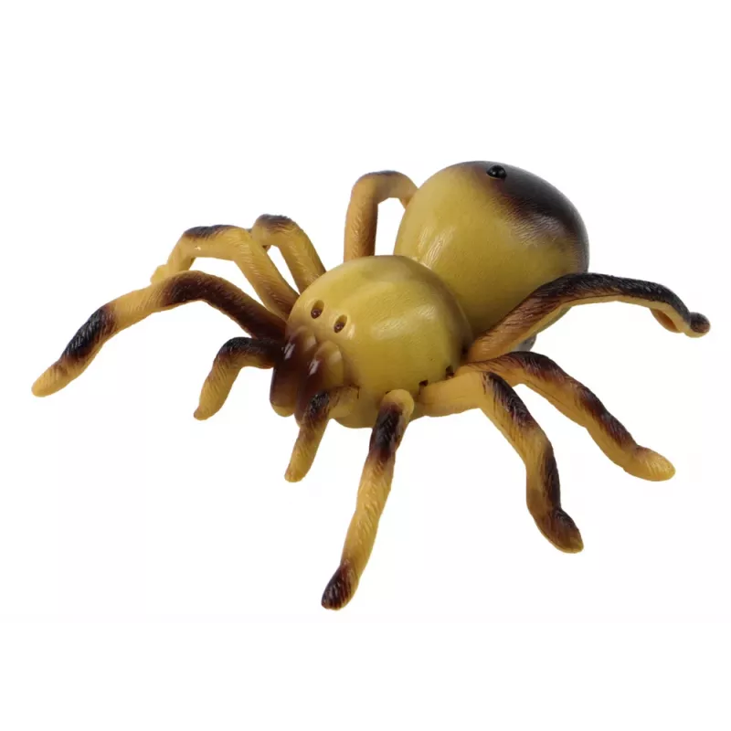 LEAN TOYS Nuotolinio valdymo tarantulas voras RC žaislas geltonas 27/40 MHz
