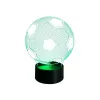 LEAN TOYS belaidė 3D LED mėnulio lempa su nuotolinio valdymo pulteliu ir jutikliu, 16 spalvų, reguliuojamo ryškumo, įkraunama, PLA, 150 mm
