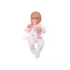 LEAN TOYS lėlė su čiulptuku, vienaragio kostiumėliu, rožine antklode ir aksesuarais, 35 cm