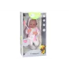 LEAN TOYS lėlė su čiulptuku, vienaragio kostiumėliu, rožine antklode ir aksesuarais, 35 cm