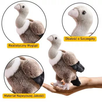 LEAN TOYS pliušinis grifas paukštis pliušinis žaislas maskotas minkštas žaislas 25cm