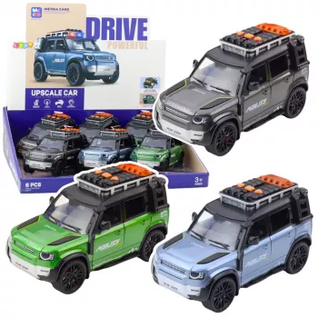 LEAN TOYS Rapid visureigis 1:16 mastelio su atidaromomis durelėmis, šviesomis ir garsais, varomas trintimi, įvairių spalvų