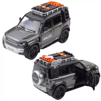 LEAN TOYS Rapid visureigis 1:16 mastelio su atidaromomis durelėmis, šviesomis ir garsais, varomas trintimi, įvairių spalvų