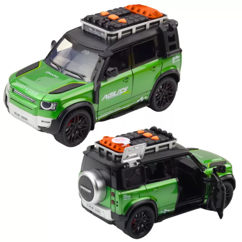 LEAN TOYS Rapid visureigis 1:16 mastelio su atidaromomis durelėmis, šviesomis ir garsais, varomas trintimi, įvairių spalvų