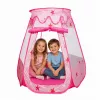 LEAN TOYS vaikų žaidimų palapinė, sausas baseinas, kamuolių baseinas, sodo namelis, žvaigždės, rožinė