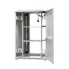 EmiterNet Top 24U laisvai stovintis stelažo spintelė, 800x800x1180 mm, stiklinės priekinės durelės, juoda EM/SH05D-8824