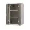 EmiterNet Top 24U laisvai stovintis stelažo spintelė, 800x800x1180 mm, stiklinės priekinės durelės, juoda EM/SH05D-8824