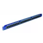 EMITERNET 19 inch 24 prievadų Cat.6 UTP pach panelė su integruota lentyna, 1U, mėlyna DCN/PPFA-951K-248-C6