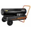 NEO TOOLS 50kW alyvos šildytuvas su 50L bakeliu ir ratukais, 44 kW, 150 000 BTU/val., dyzelinas/žibalas/šildymo alyva, IP41, plieninis korpusas