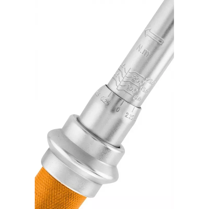 NEO TOOLS 1/4 inch sukimo momento veržliaraktis su spragtuku 5-25 Nm su kalibravimo sertifikatu